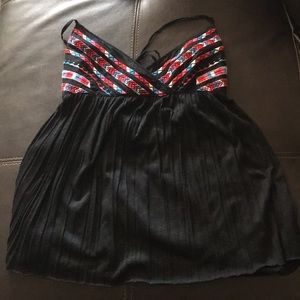 American Eagle black halter top